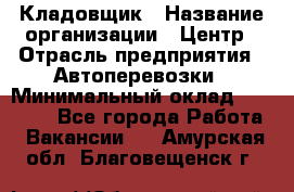 Кладовщик › Название организации ­ Центр › Отрасль предприятия ­ Автоперевозки › Минимальный оклад ­ 40 000 - Все города Работа » Вакансии   . Амурская обл.,Благовещенск г.